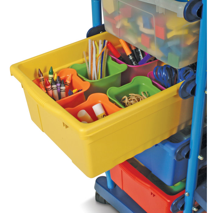 Copernicus Royal Double Sided 10 Compartment Teaching Cart with Bins